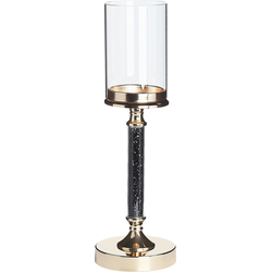 Beliani ABBEVILLE - Kandelaar-Zwart-Glas, IJzer