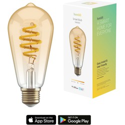 Smart Filament Bulb CCT E27 ST64-Amber Led lamp