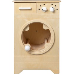 Van Dijk Toys Van Dijk Toys houten speelgoed wasmachine - Naturel met wit (Kinderopvang kwaliteit)