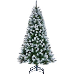 Black Box Trees Kingston Kunstkerstboom - H185 x Ø102 cm - Groen Frosted