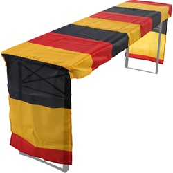 Cosmo Casa Tafelkleed voor Bierbankstel - Bierbankhoes Tafelhoes - Duitsland WK EK 360x73cm.