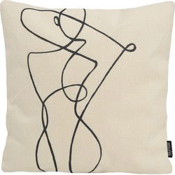 Abstract Figure #1 | 45 x 45 cm | Kussenhoes | Katoen/Linnen