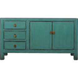 Fine Asianliving Antieke Chinese Dressoir Teal High Gloss