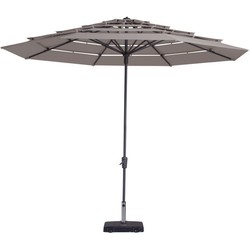 Stokparasol Syros open air 350 cm Polyester taupe zonwering