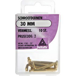 Schroefduim 30mm vermess 10st