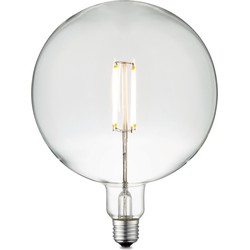 Edison Vintage LED filament lichtbron Carbon - Helder - G180 Global - Retro LED lamp - 18/18/23cm - geschikt voor E27 fitting - Dimbaar - 4W 440lm 3000K - warm wit licht