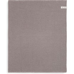 Knit Factory Gebreide Badmat - Douchemat Morres - Taupe - 60x50 cm - Katoen