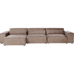 Beliani HELLNAR - Modulaire Sofa-Bruin-Polyester