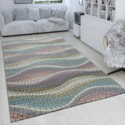 Laagpolig vloerkleed - Apilon - Multi - 120x170 cm