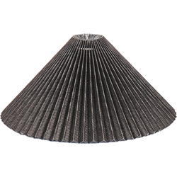 Lampshade - Pleated - Polyester - Black - 6x29,5x18cm