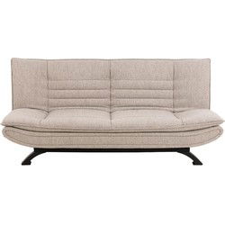 Slaapbank 3-Zits - Beige Stof - Zithoogte 41cm - 196x98x91cm - Nico