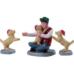 New puppies set of 3 Weihnachtsfigur - LEMAX
