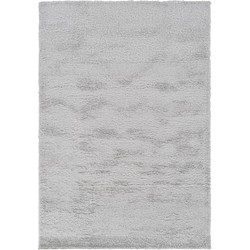 Vercai Rugs Parma Collectie - Hoogpolig Vloerkleed - Shaggy Tapijt voor Woonkamer - Polyester - Zilver - 120x170 cm