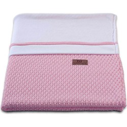 Baby's Only Gebreide ledikantdeken chenille - Baby deken Robust - Oud Roze