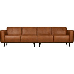 BePureHome Statement 4-Zitsbank - Eco-leder - Cognac - 77x280x93