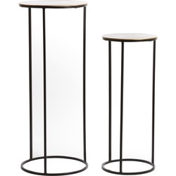 Light & Living - Zuil PRIMO - Ø41x101cm - Brons - Set van 2