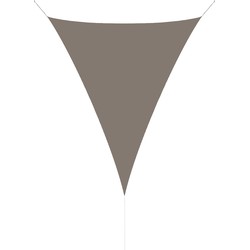 hanSe® Schaduwdoek Driehoek Gelijkbenig Waterdoorlatend 3,5x3,5x4,95 m Taupe