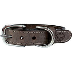 SAZZZ HALSBAND HOND NOMAD VINTAGE LEER BRUIN 37-45X3 CM