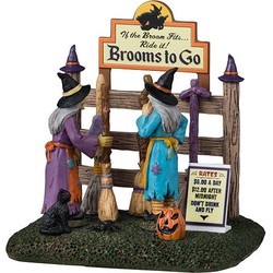 Brooms To Go 11x12x12 cm Halloween