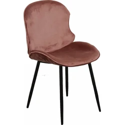 2x Fluwelen Apple Chair - Roze