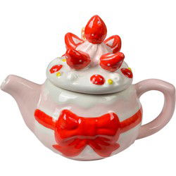 Clayre & Eef Theepot Roze Keramiek