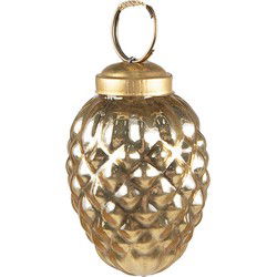 Clayre & Eef Kerstbal Goudkleurig Glas