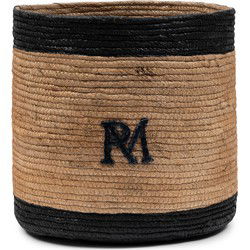 Riviera Maison RM Striped Monogram Basket M~