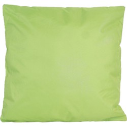 1x Buiten/woonkamer/slaapkamer kussens in het groen 45 x 45 cm - Sierkussens