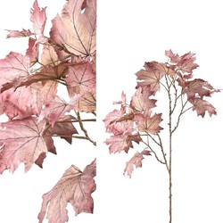 PTMD Leaves Plant Esdoorn Kunstblad - 60 x 60 x 114 cm - Lichtpaars