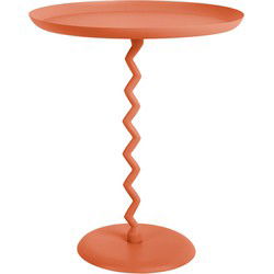 Bijzettafel Zig Zag - Helderoranje - Ø44cm