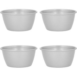 Krumble Puddingvorm - Set van 4 - Zilver