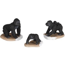 Gorilla family 3 stuks - l6xb5xh5,5cm
