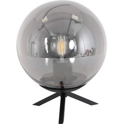 Steinhauer tafellamp Bollique - zwart - metaal - 20 cm - E27 fitting - 3323ZW