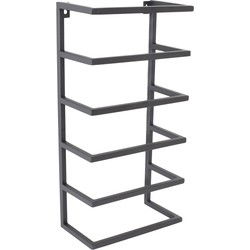 LOFT42 Kick Wandhanddoekenhouder 5 laags - Zwart - Metaal