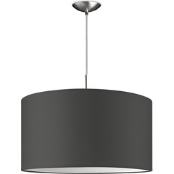 Moderne hanglamp Bling - antraciet - verlichtingspendel Tube Deluxe inclusief lampenkap 50/50/25cm - pendel lengte 100 cm - geschikt voor E27 LED lamp - Pendellamp geschikt voor woonkamer, slaapkamer, keuken