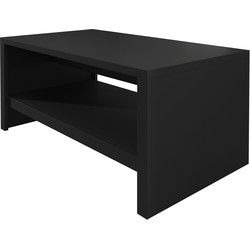 Meubella - Salontafel Monaco - Mat zwart - 120 cm