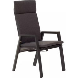 Frazer dining chair aluminium-textilene zwart - Driesprong Collection