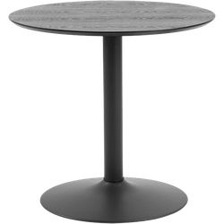 Vino houten tafel zwart - Ø 80 cm