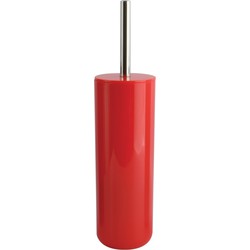 MSV Porto Toilet/wc-borstel in houder - kunststof - rood - 38 cm - Toiletborstels