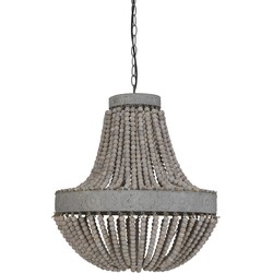 Light&living Hanglamp kralen Ø51x63 cm LUNA oud wit