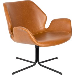ZUIVER Lounge Chair Nikki All Brown
