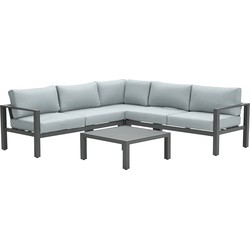 Garden Impressions Fora loungeset 4-delig - mint grijs