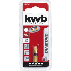 Bit Diamond 25 mm phillips Nr. 2 kaart - KWB