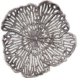 PTMD Schaal Ryhann - 38x37x8 cm - Aluminium - Zilver