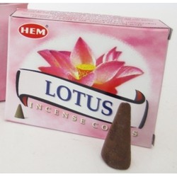 10 kegeltjes Lotus wierook - Wierookstokjes