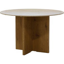 Eettafel Rond - Marmer - 120x120x76cm - Faria