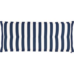 Kopu® Mila Navy Blue 120 cm - Hoogwaardig Bankkussen - Gestreept