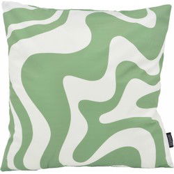 Swirl Abstract Groen | 45 x 45 cm | Kussenhoes | Katoen/Polyester