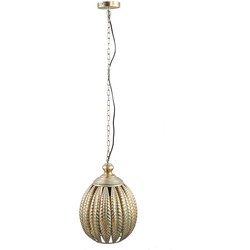 PTMD Mellis Hanglamp Bal - H46 x Ø32,5 cm - Ijzer - Goud