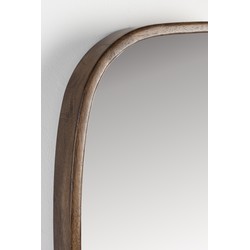 Spiegel Ovaal - Bruin Rubberhout - 40x5x80cm - Nyko